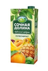 წვენი სოჩნაია დოლინა მულტიფრუქტი 0.95ლ