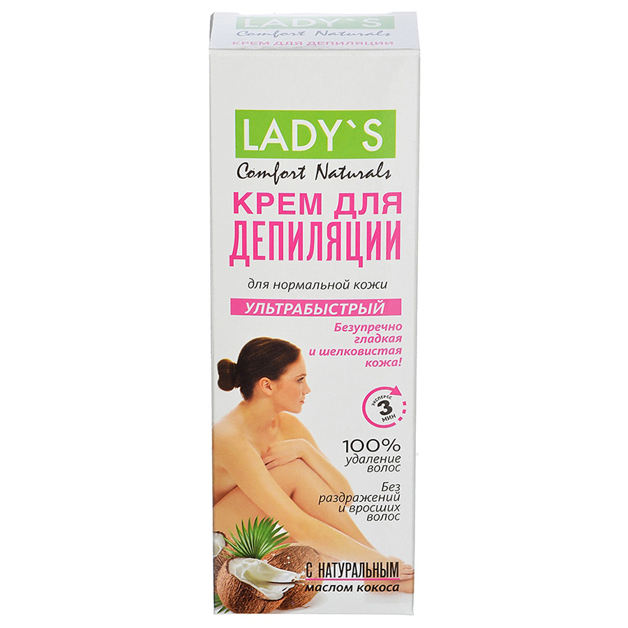 LADYS დეპილატორი ქოქოსის ზეთით 100 მლ (ლედის)