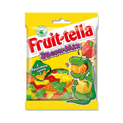FRUITTELLA ჟელიბონი ზოოპარკი-150გრ/4602606011570