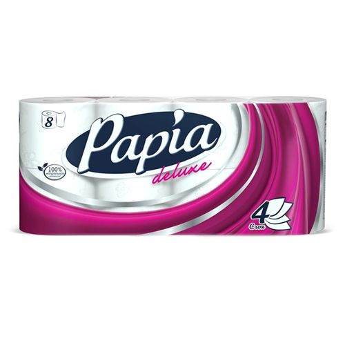 ტუალეტის ქაღალდი /პაპია / 4-ფენა 8X7