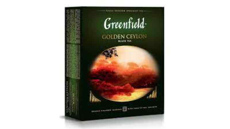 GREENFIELD-შავი ჩაი გოლდენ ცეილონ 2გრX100ც