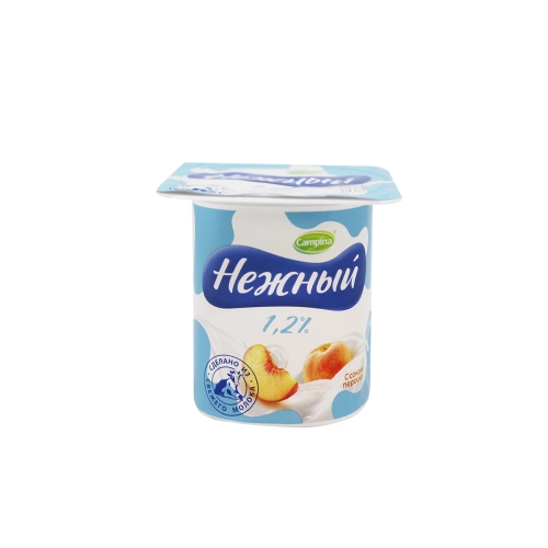 იოგურტი ნეჟნი 4*100გრ 1.2% ატმის წვენით / 4605627000899