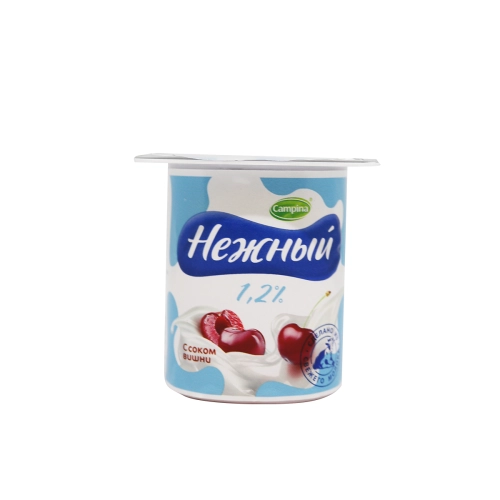 4605627000912 იოგურტი ალუბლის წვენით 1.2% /კამპინა/ 100გრ