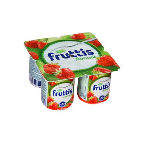 4605627007140 იოგურტი მსუბუქი მარწყვი 0,1% /ფრუტისი/ 110გრ