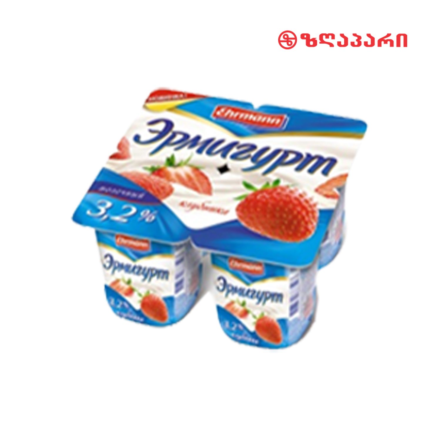 იოგურტი/ერმიგურტ ექსტრა მარწყვი/100გრ 4606779910104