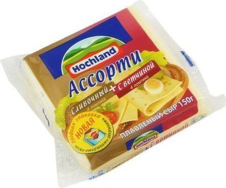 HOCHLAND მდნარი ყველის ფენა ასორტი-150გრ/4607004890543