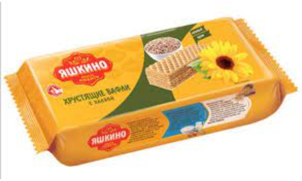 4607015232622 ვაფლი ხალვით /იაშკინო/ 300გრ
