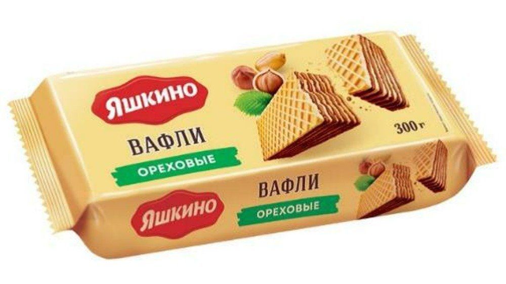 ვაფლი იაშკინო თხილი 300გრ 4607015232646