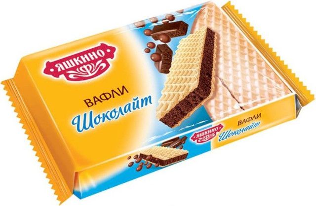 იაშკინო ვაფლი შოკოლადით-180გრ/4607035653957