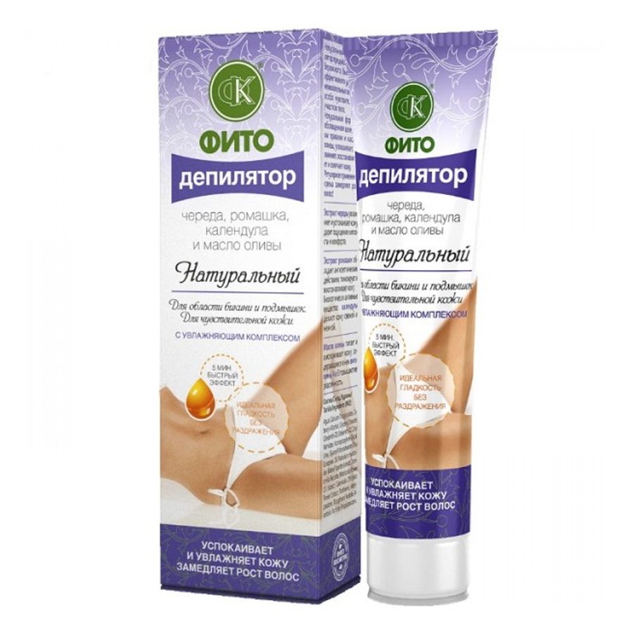 PHYTOCOSMETICS ნატურალური ფიტოდეპილატორი კრემი ბიკინის და იღლიისთვის 100 მლ (ფიტოკოსმეტიკი)