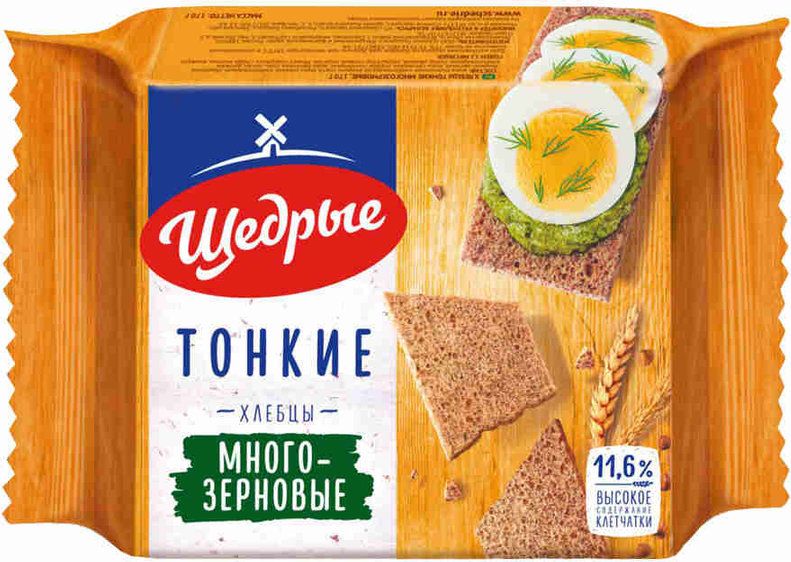 შედრიე ხლებცი პური თხელი ხრაშუნა 170 გრ/4607096572402 1ც