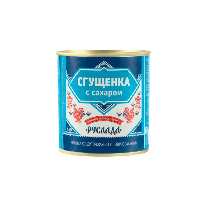 შესქელებული რძე შაქრით 8.5% 370გრ/4607109475027