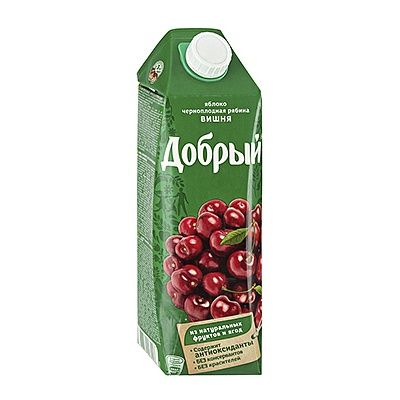 4607174577947 წვენი/ დობრი ვაშლი,ალუბალი 1ლ