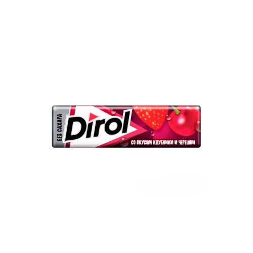 DIROLX საღეჭი რეზინა მარწყვი 13.6გ