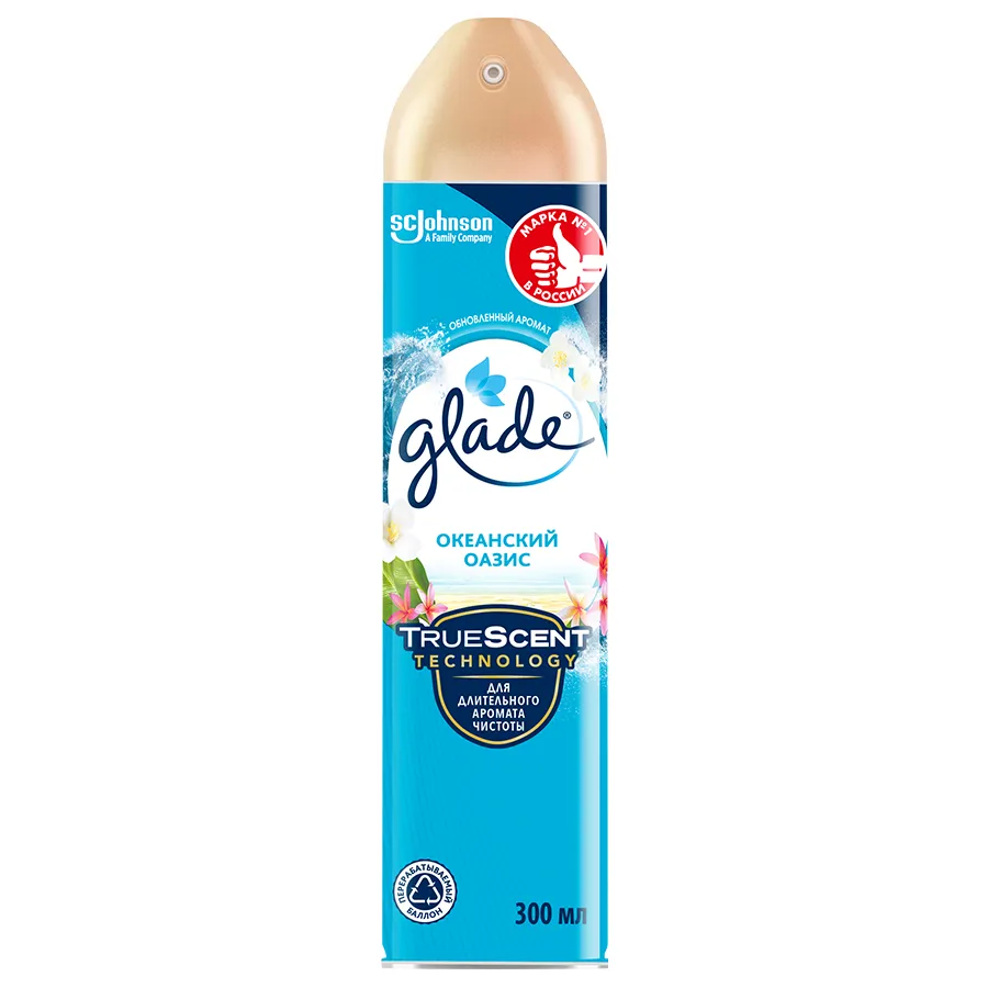 GLADE ჰაერის აეროზოლი ოკეანის ოაზისი-300მლ/4620000433538