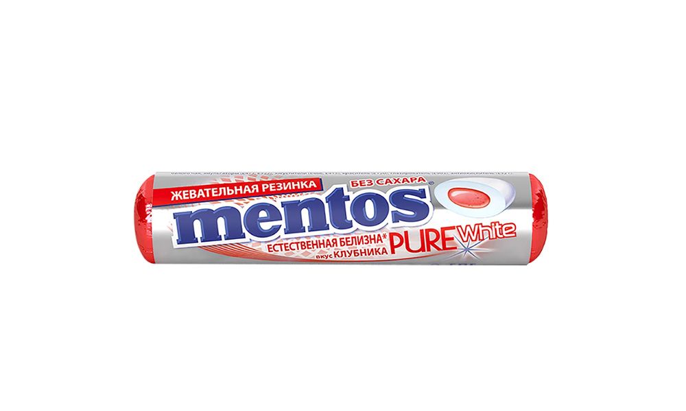 MENTOS საღეჭი რეზინი მარწყვი 15.5გ/46214645 1ც