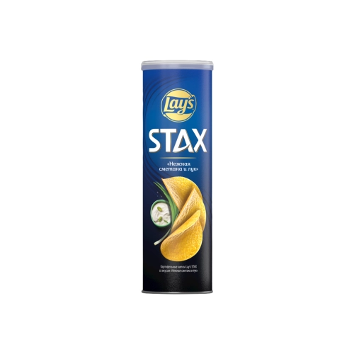 ლეისი- STAX კარტოფილის ჩიფსი არაჟნის და ხახვის გემოთი 140გ 9X