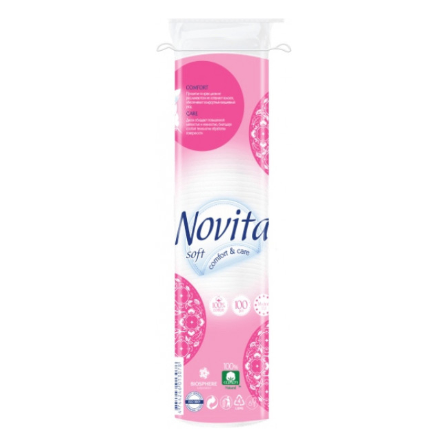 NOVITA Soft ბამბის დისკი 100 ც (ნოვიტა)