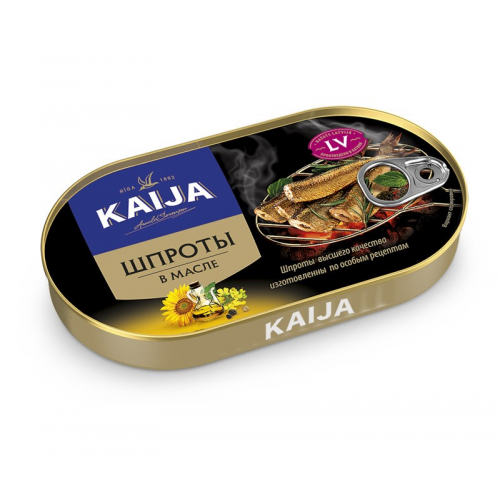 შპროტი კაიჯა ზეთში 190 გრ / 4751007730815
