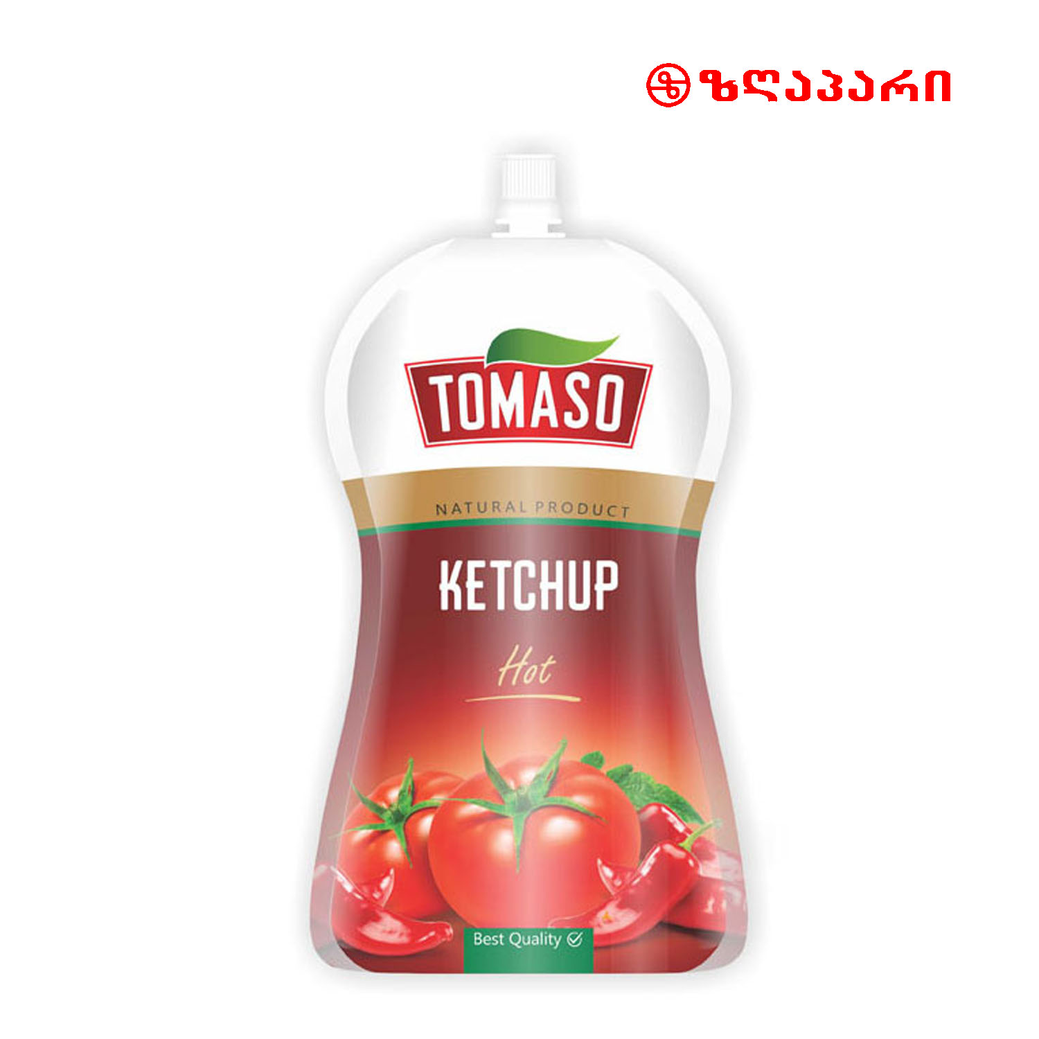კეტჩუპი ტომასო მწარე/დოი-პაკი/350გრ 4760060605879