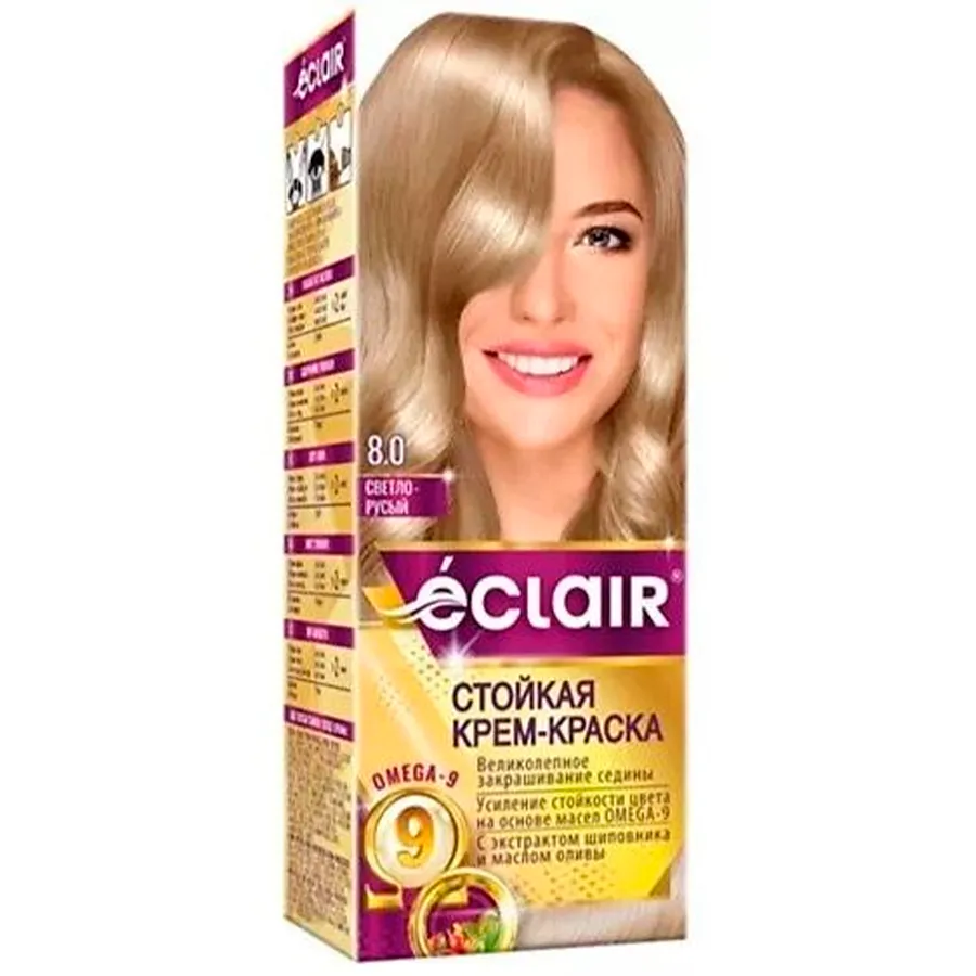 ECLAIR Omega 9 N 8.0 თმის საღებავი (ეკლაირ)