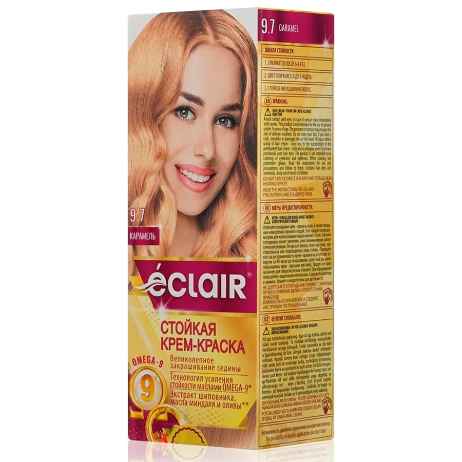 ECLAIR Omega 9 თმის საღებავი N 9.7 (ეკლაირი)