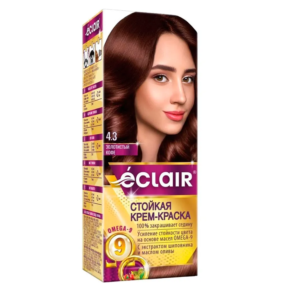 ECLAIR Omega 9 N 4.3 თმის საღებავი (ეკლაირ)