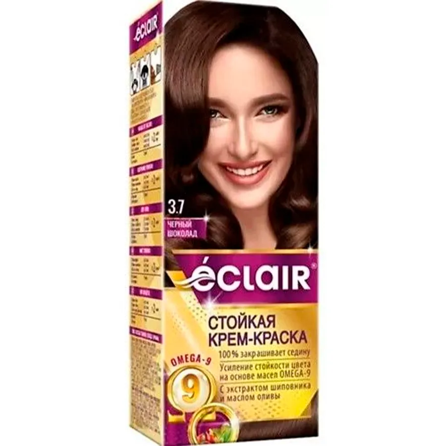 ECLAIR Omega 9 თმის საღებავი N 3.7 (ეკლაირი)