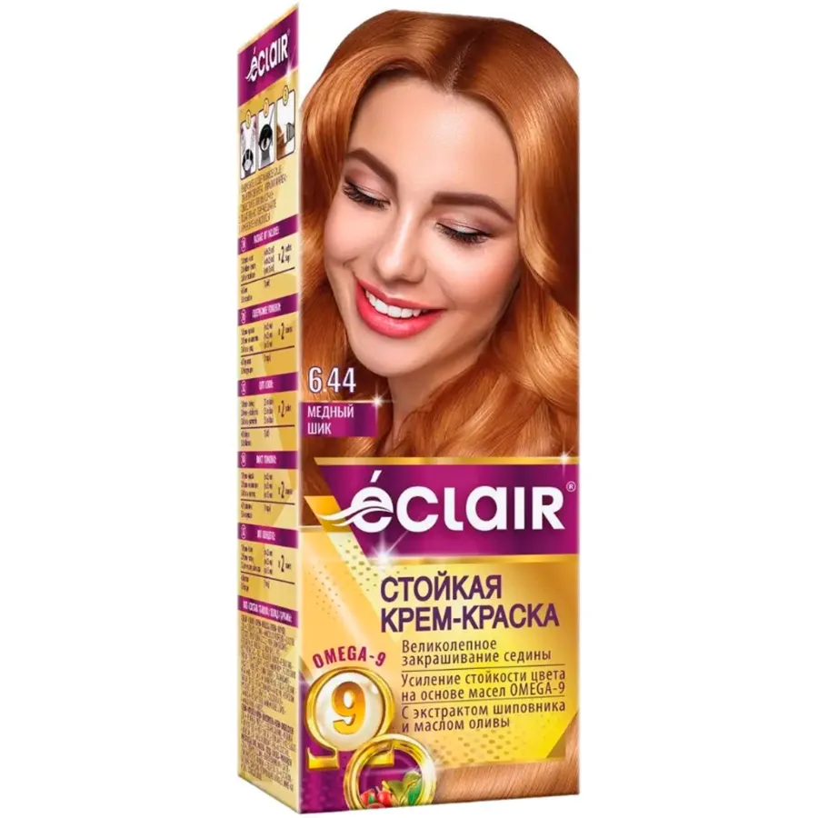 ECLAIR Omega 9 N 6.44 თმის საღებავი (ეკლაირ)