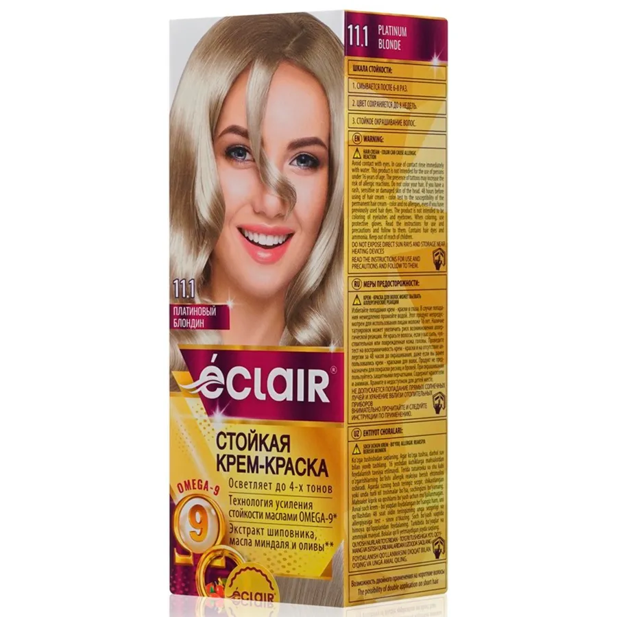 ECLAIR Omega 9 N 11.1 თმის საღებავი (ეკლაირ)