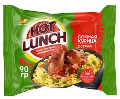 ერთჯერადი სუპი Hot Lunch საქონლის ცხარე 90გრ