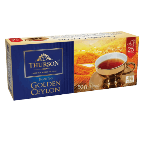 თურსონი-შავი ჩაი ერთჯერადი, GOLDEN CEYLON 25ც