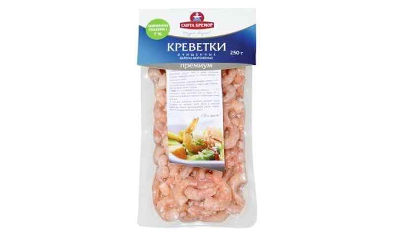 SANTA BREMOR- კრევეტის ხორცი გაყინული პრემიუმი 250 გრ