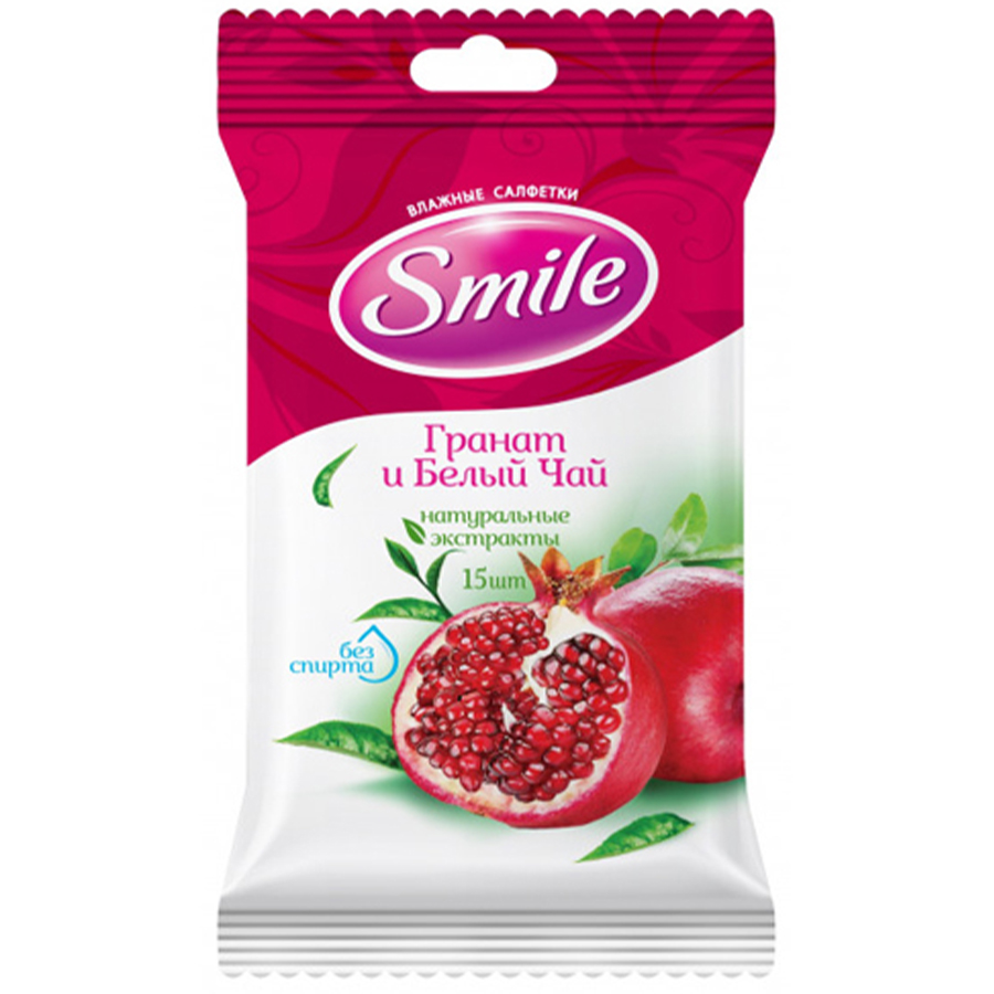 SMILE სველი ხელსახოცი 15 ც (სმაილი)