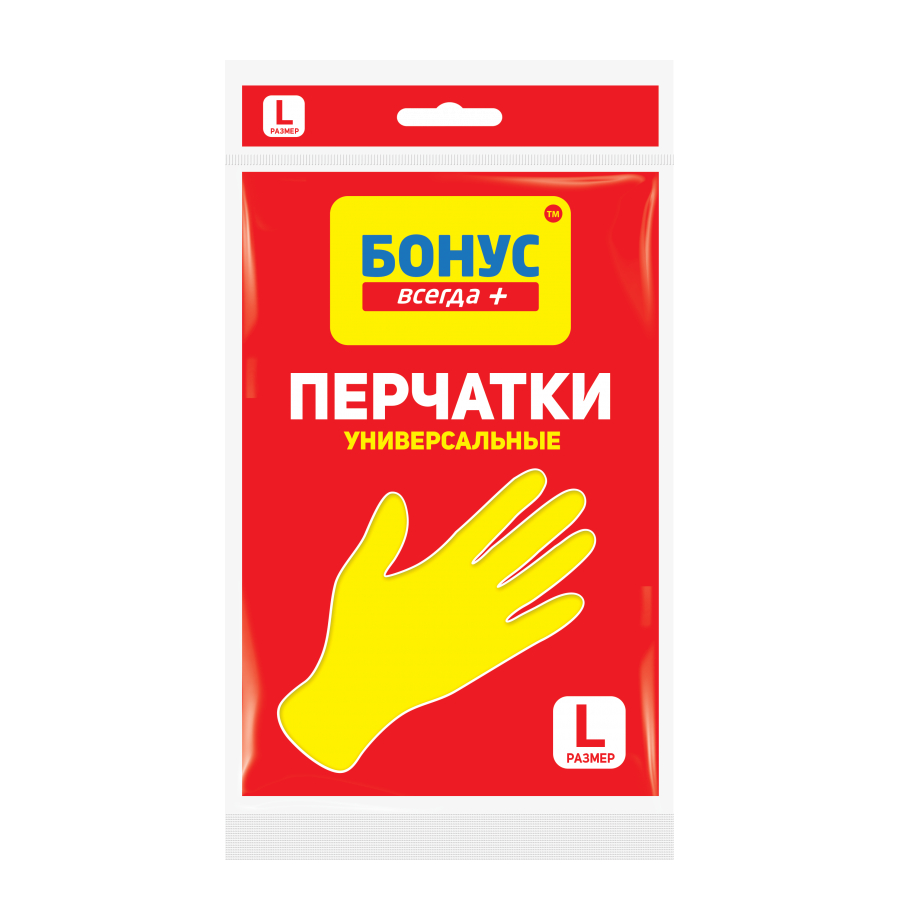 BONUS რეზინის ხელთათმანები L (ბონუსი)
