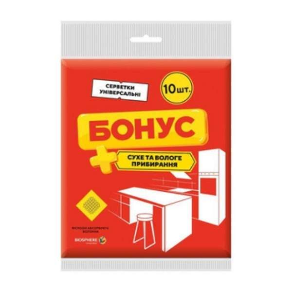 ბონუსი საწმენდი ტილო ვისკოზა-10ც/4820048485302