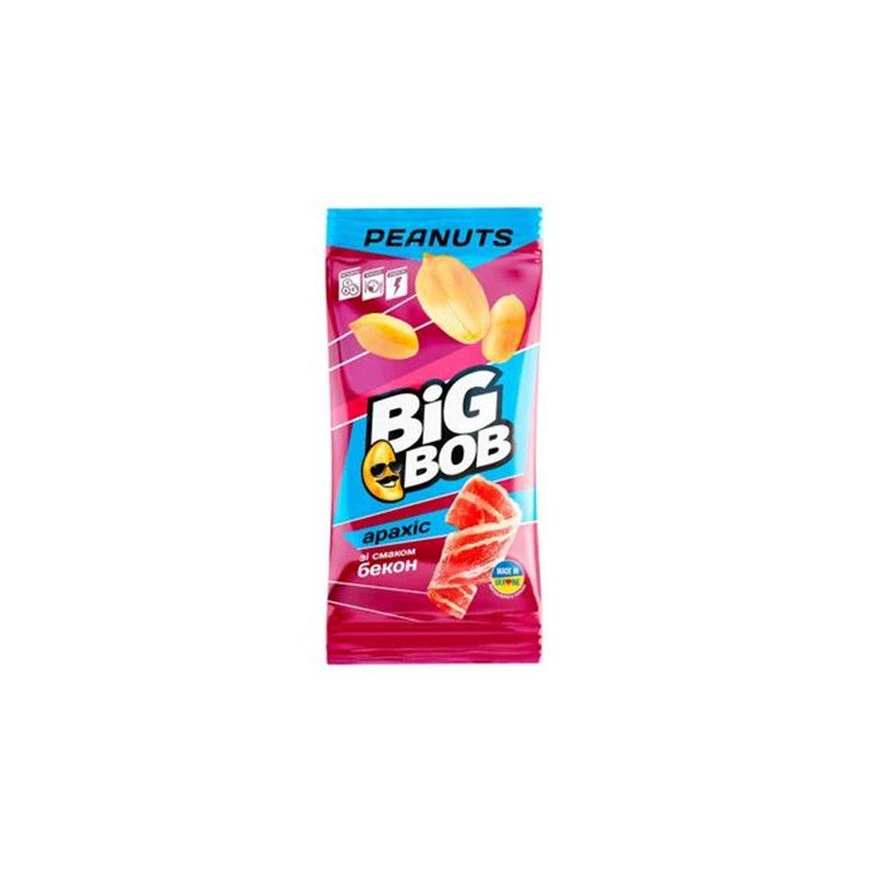 BIG BOB არაქისი მოხალ.მარილ.ბეკონ-60გრ/4820182069116