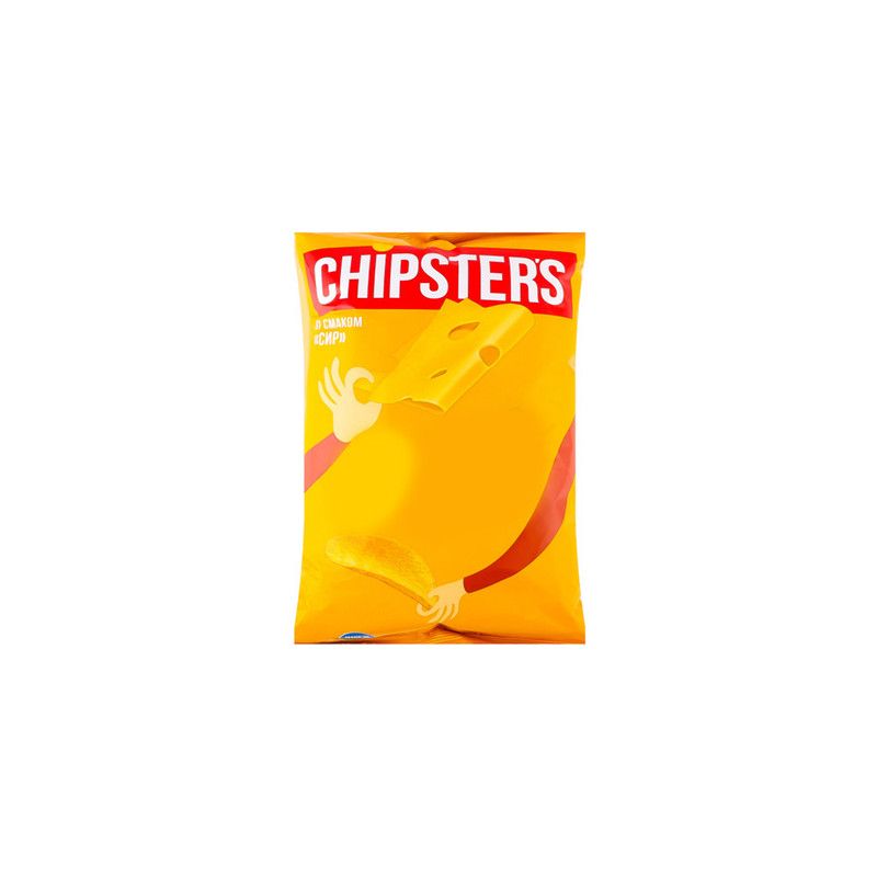 ჩიფსი CHIPSTERS კარტოფილის ნატურალური ყველის გემო 150 გრ 4820182745881