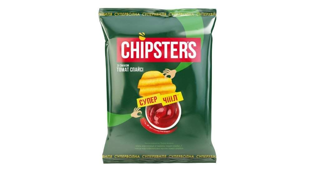 CHIPSTERS ჩიფსი კარტოფილის ცხარე-100გრ/4820182746420