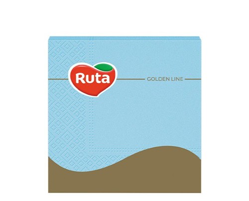 ხელსახოცი / ფერადი / RUTA 33X33 ცისფერი 20ფურც. 3 ფენა