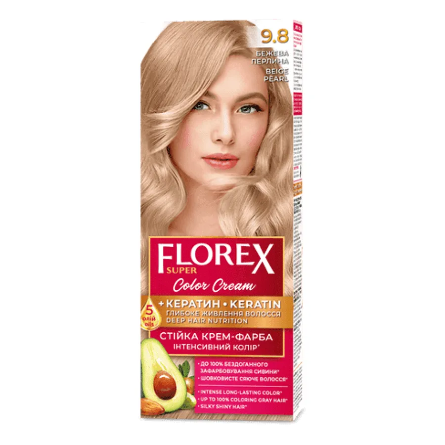 FLOREX თმის საღებავი კერატინი 9.8 (ფლორექსი)