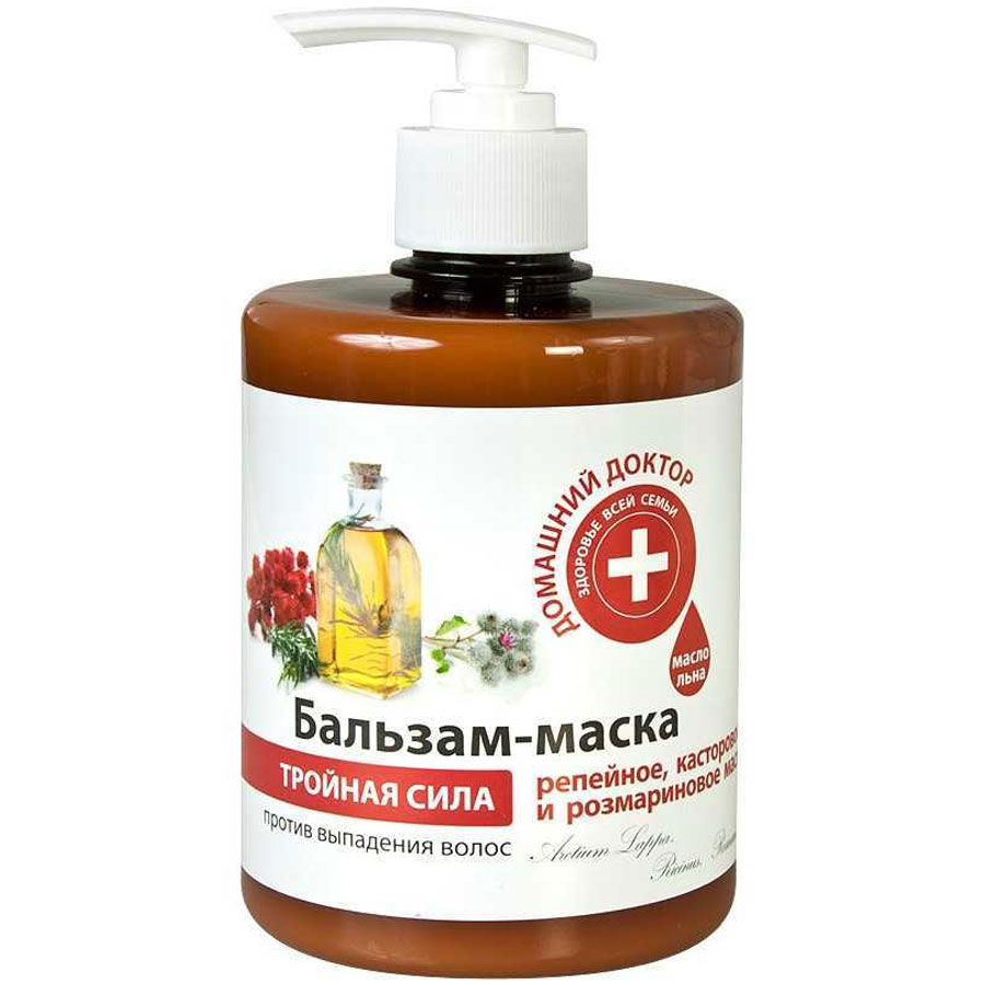 DOMASHNIY DOCTOR თმის ცვენის საწინააღმდეგო ბალზამ-ნიღაბი 500 მლ (დამაშნი დოქტორ)