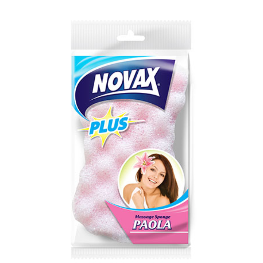 NOVAX აბაზანის ღრუბელი მასაჟორით 1 ც (ნოვაქსი)