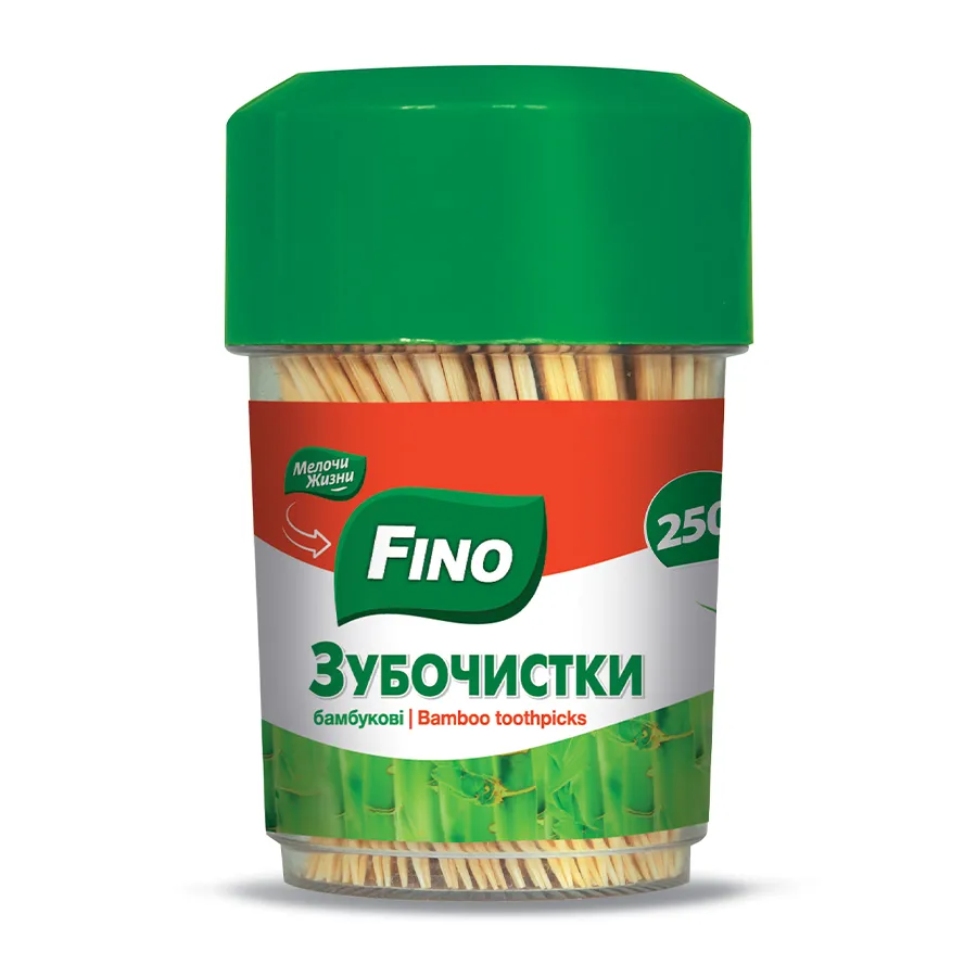 ბამბუკის კბილის ჩხირი FINO 250ც