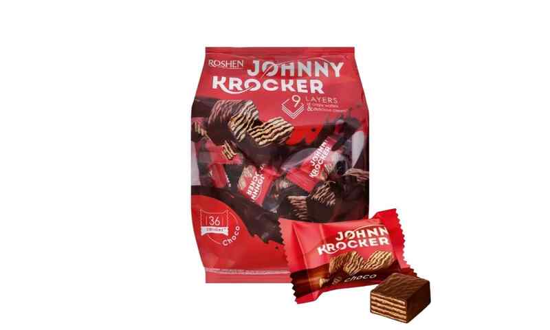 Roshen- ვაფლის კანფეტები Johnny Krocker choco 350გ