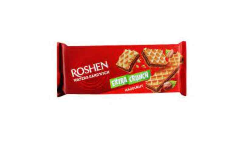 Roshen - ვაფლი Wafers Sandwich Crunch თხილი 142გ