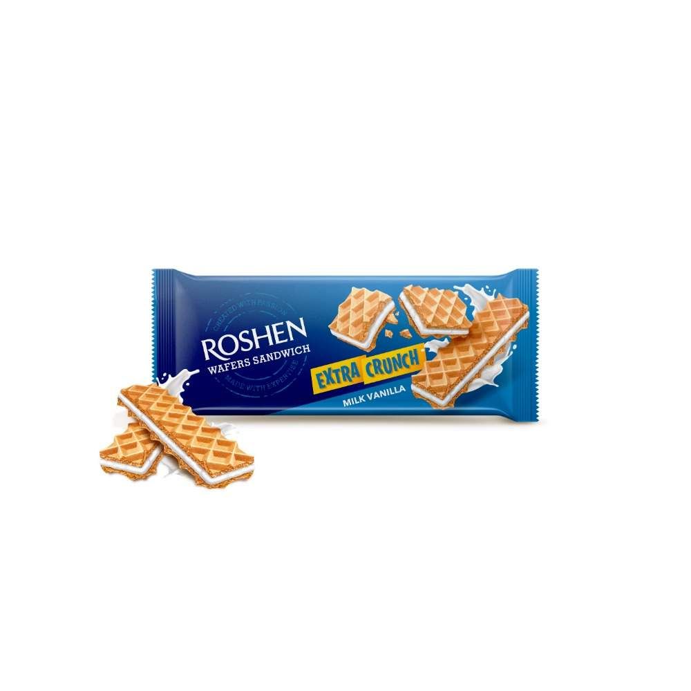 1688 ვაფლი Roshen Wafers Sandwich Crunch ვანილი 142გ/4823077641688