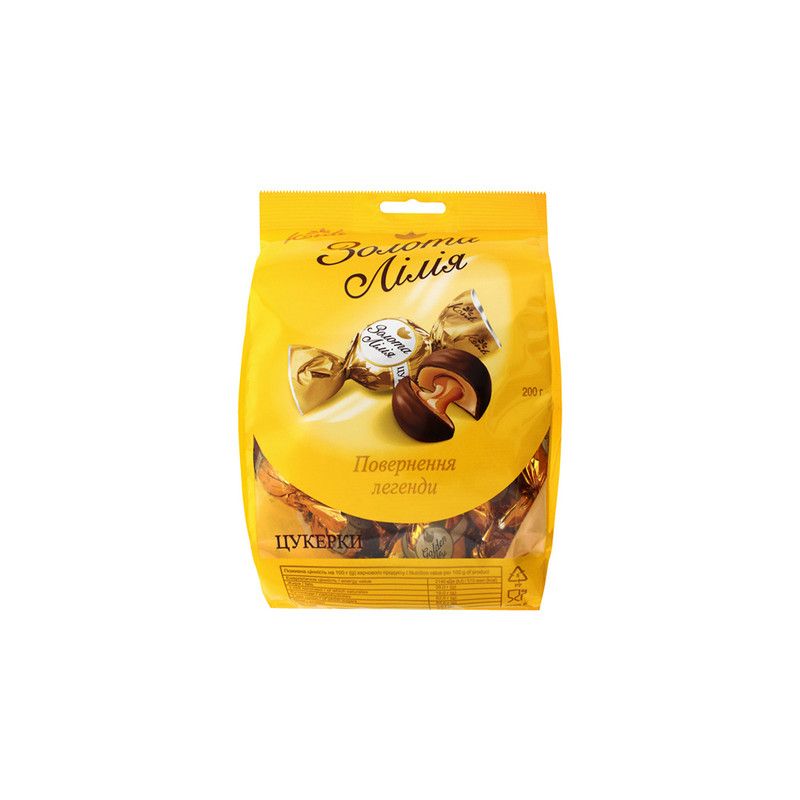 KONTI შოკოლადი ოქროსფერი ლილია200გ/4823088604818