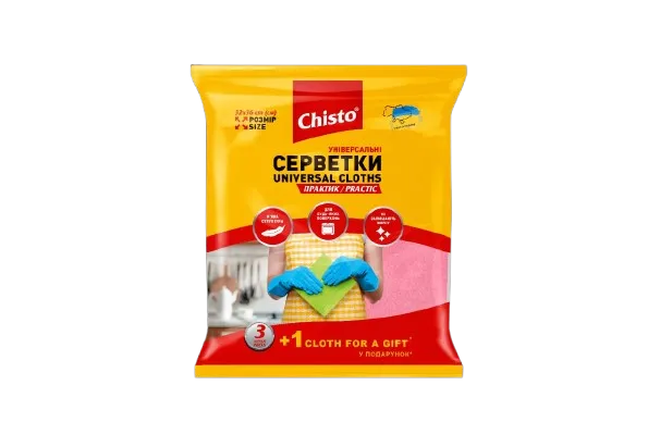 CHISTO საწმენდი ტილო 4 ც (ჩისტო)