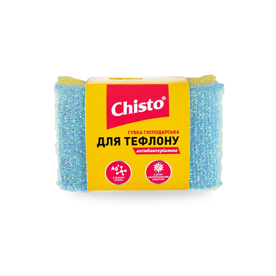 CHISTO ტეფლონის სახეხი ღრუბელი 2 ც (ჩისტო)